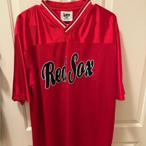 Lee Sport Red Jersey with Striped Collar
